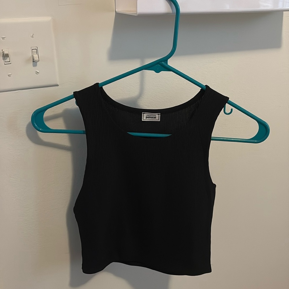 Pimkie black halter tank top